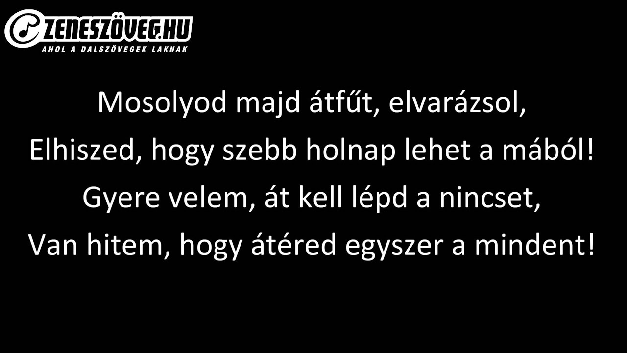Unisex - Szebb holnap (dalsz&ouml;veg - lyrics video)