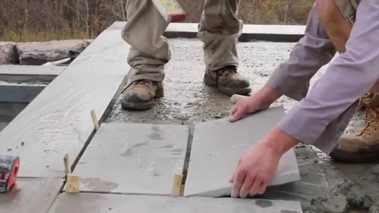 Banas Stones®: Wet Lay Application of Natural Banas Stone Pavers