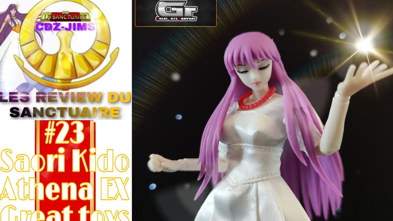 #23 les review du sanctuaire - saint seiya - myth cloth - saori kido athena great toys