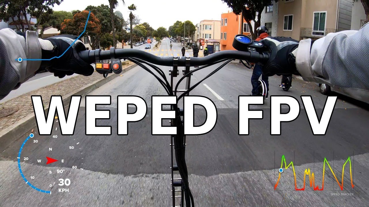 WEPED GT50E Raw FPV | Electric Scooter Ride Footage in 4k60fps