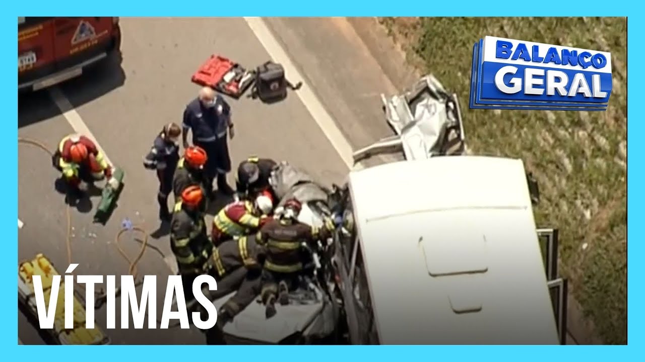 Acidente entre ônibus, carro e caminhão deixa seis feridos na Rodovia Dutra