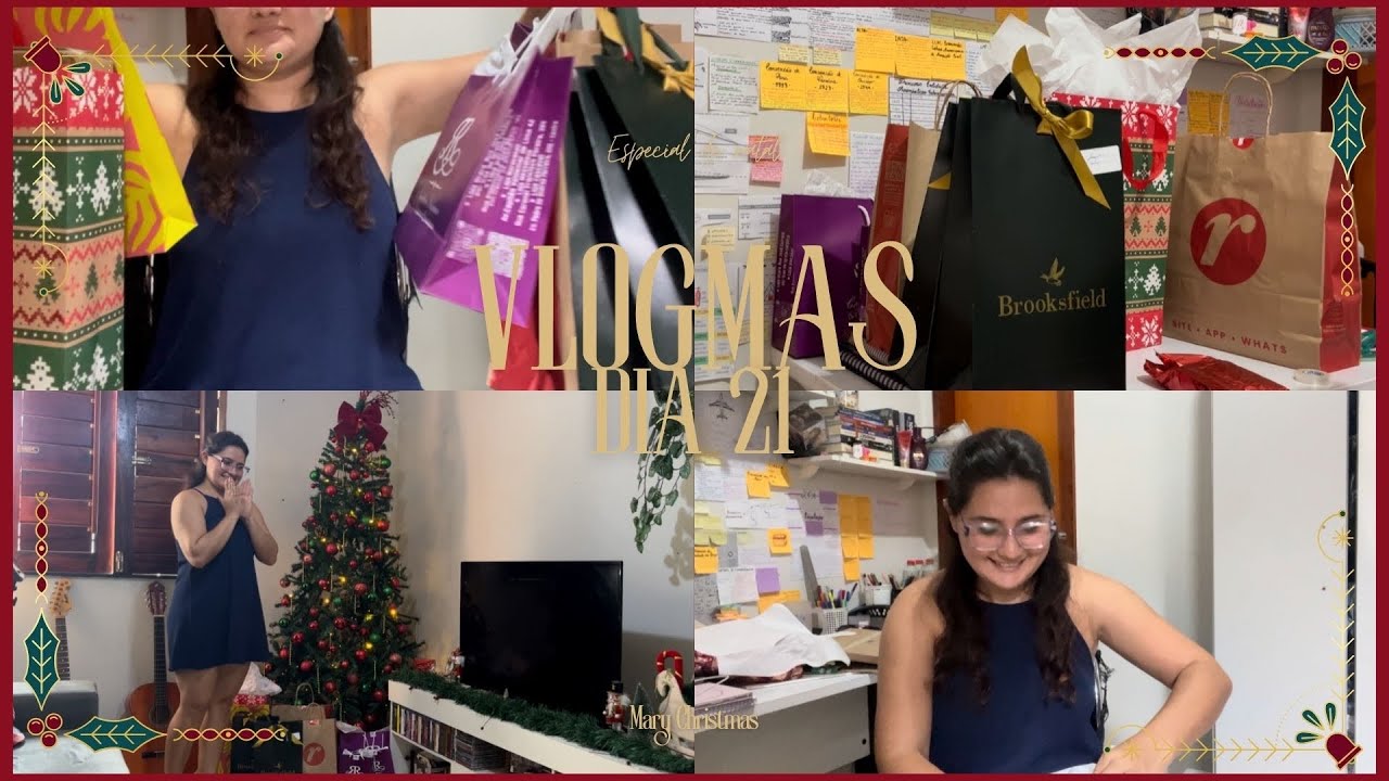 Vlogmas 21🎄- Organizando os presentes de Natal, preguiça de domingo | Ma