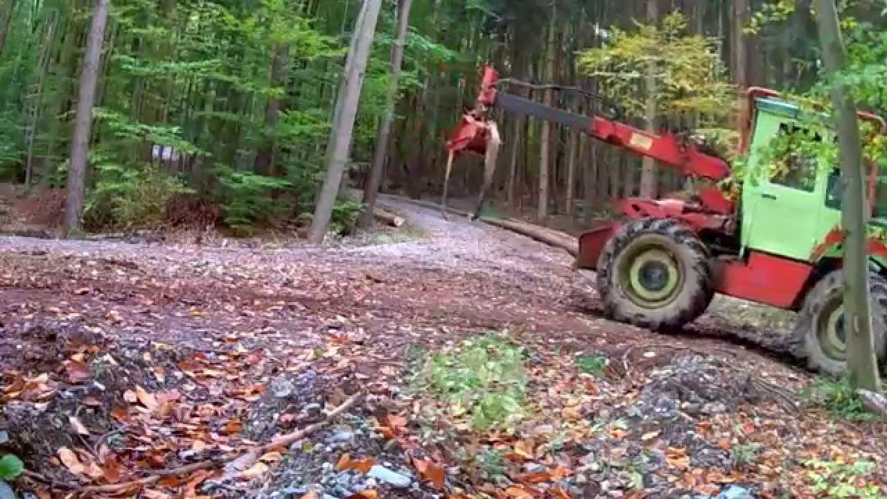 MB-Trac 800 Forst mit dem Schwenkwerk kann man auch lenken :-)