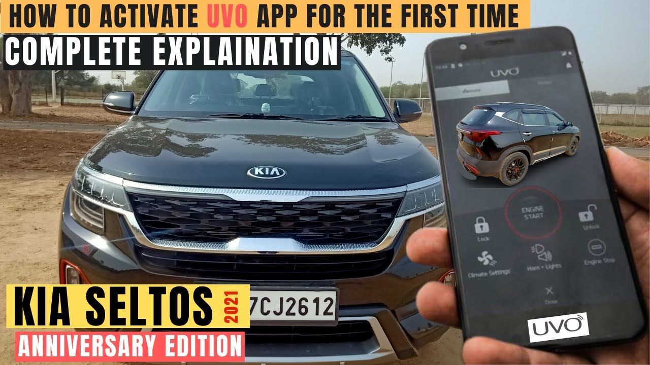 How to Register and activate   UVO app for the first time in KIA Seltos anniversary edition