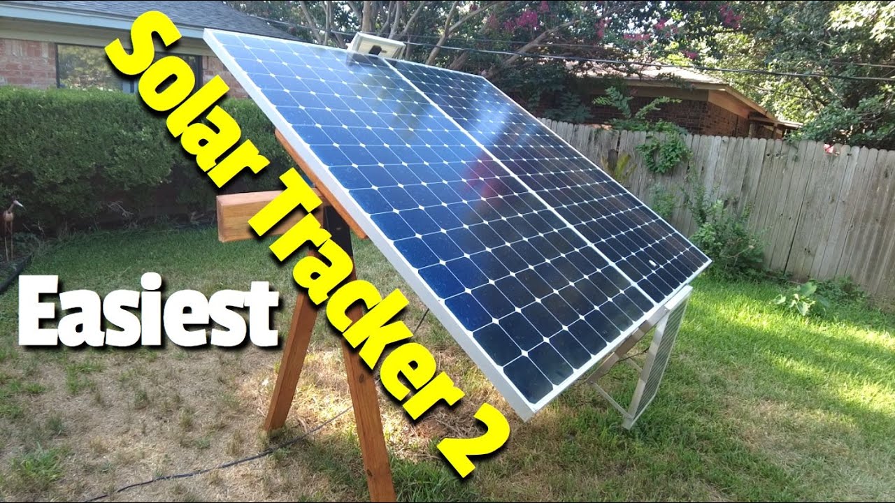 Easiest Solar Tracker Updated with Two Panels