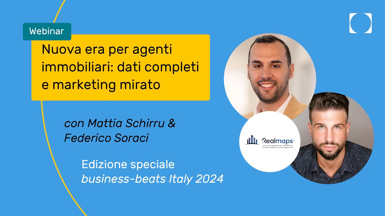 Nuova era per l'immobiliare: dati completi e marketing mirato con RealMaps - Speciale business-beats