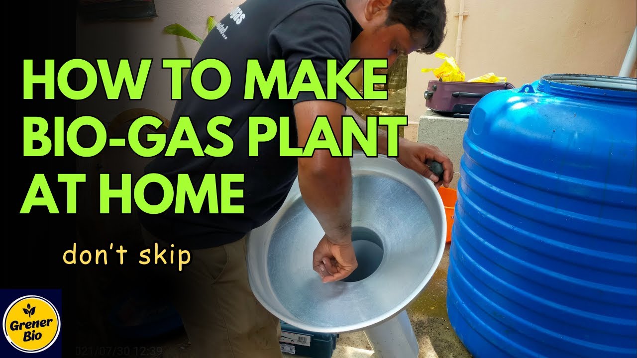 How To Make Bio gas Plant At Home - Very Easy - Tamil