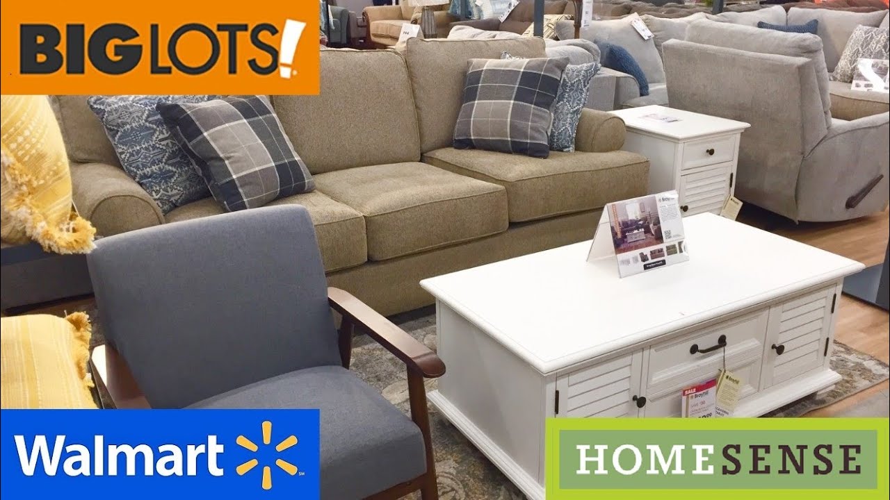 BIG LOTS WALMART HOME SENSE FURNITURE SOFAS CHAIRS TABLES SHOP WITH ME SHOPPING STORE WALK THROUGH