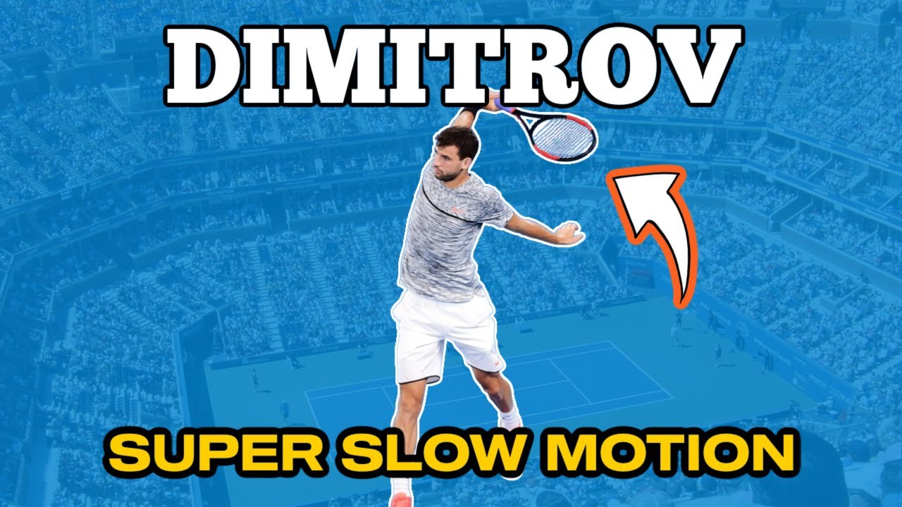 Dimitrov Backhand Super Slow Motion