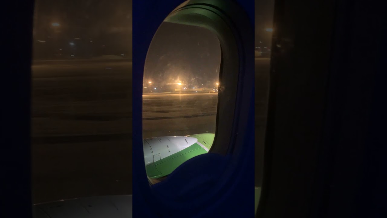 Landing at Koltsovo Airport, S7 Airlines, Ekaterinburg, Russia, November 2020