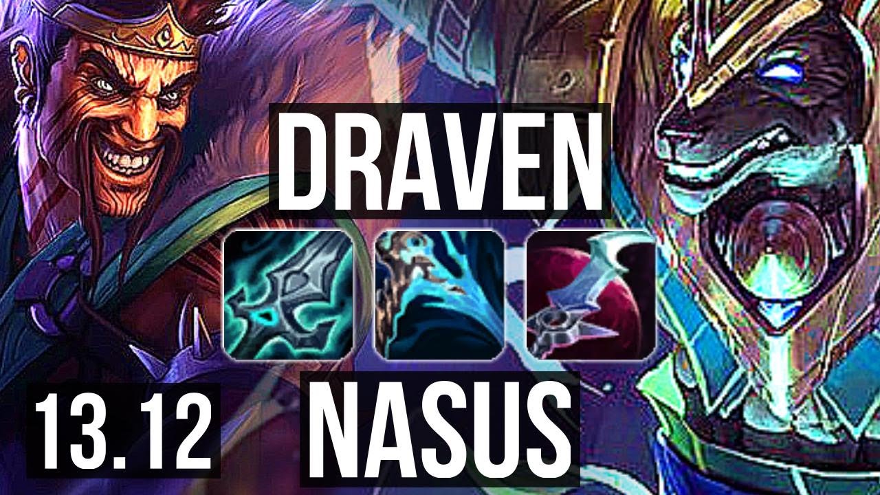 DRAVEN vs NASUS (TOP) | 5/3/15, 400+ games, 900K mastery | KR Master | 13.12