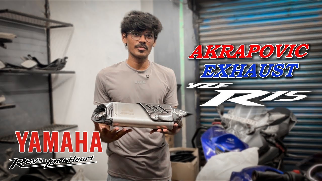 Akrapovic Exhaust for R15💙 | DIY | தமிழ்