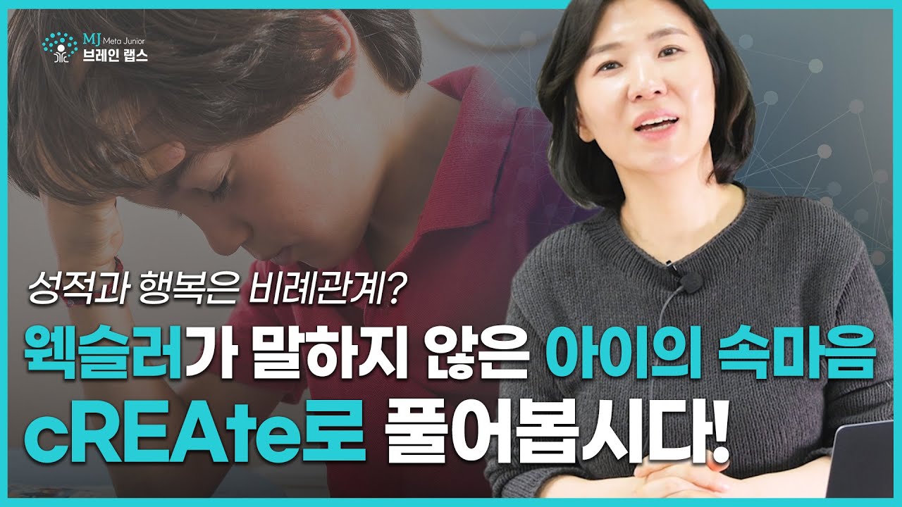 성적과 행복은 비례관계? 웩슬러가 말하지 않은 아이의 속마음, cREAte로 풀어봅시다!