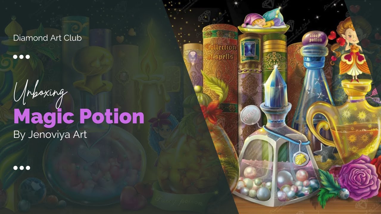 Unboxing Diamond Art Club - Magic Potion By Jenoviya Art