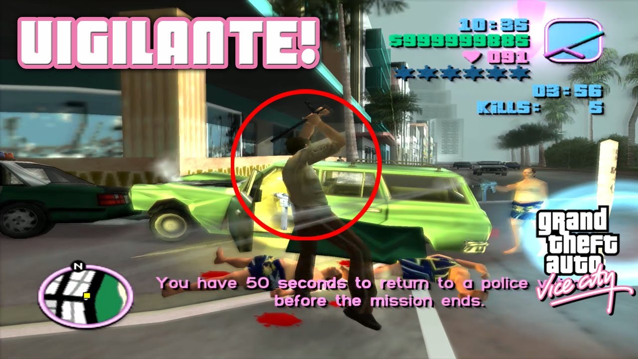 Cop Outfit!! / Vigilante Levels 1-12 / GTA Vice City