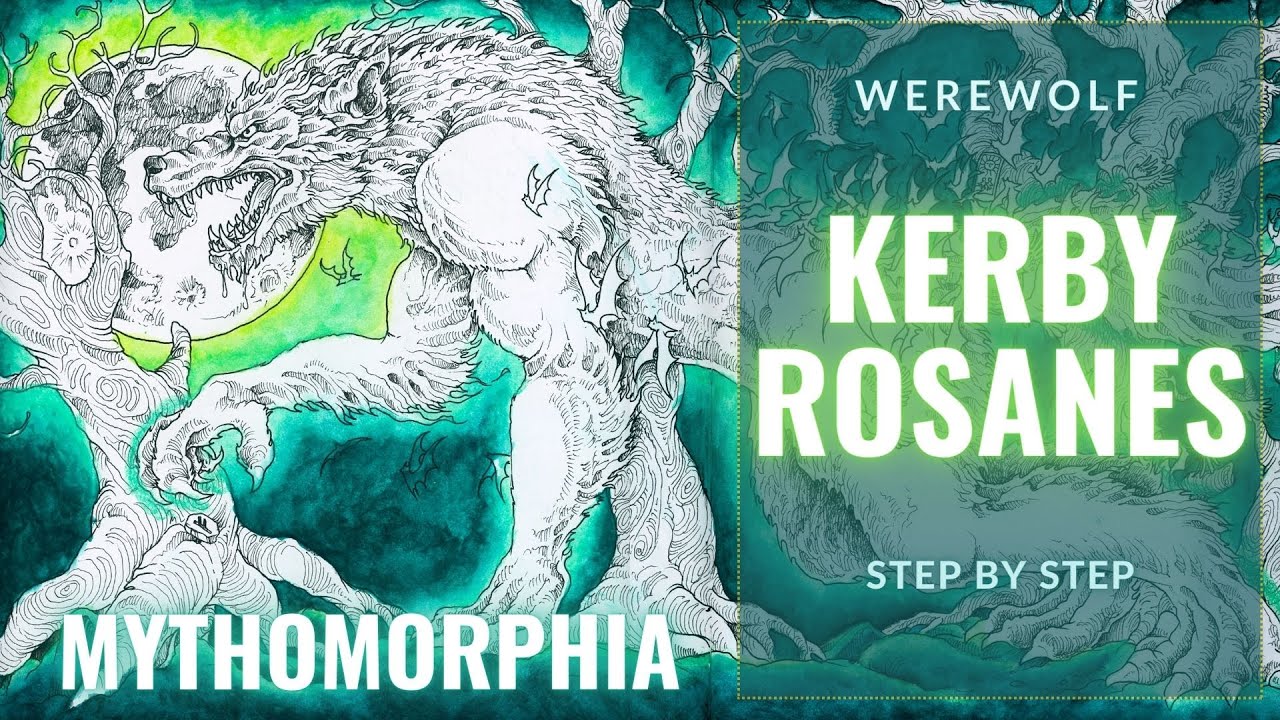 Halloween Mythomorphia by Kerby Rosanes | Werewolf Part 1 | Color Along Neocolor 2 | Adult Coloring