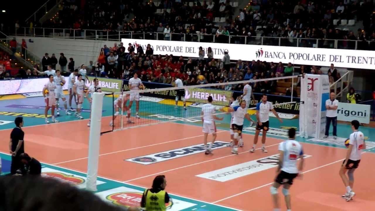 Trentino - Macerata 18 11 2012 warmup