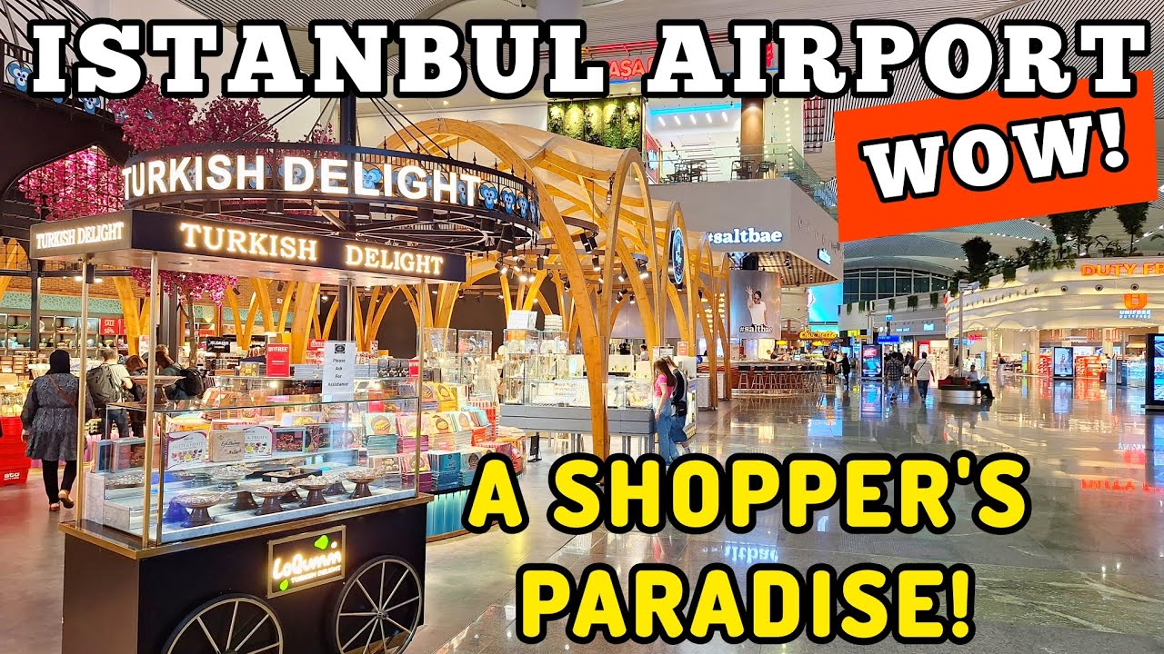 Designer Shops Galore - Istanbul Airport Walkabout - TURKEY