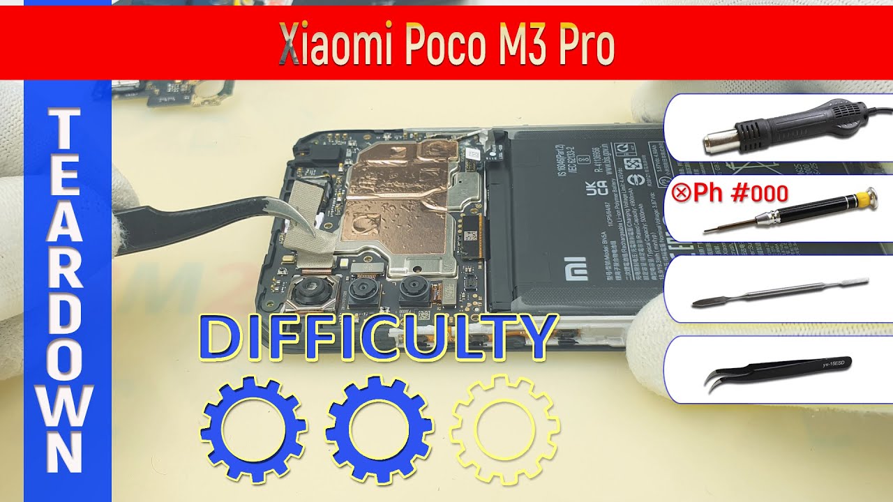 Xiaomi Poco M3 Pro 📱 Teardown Take apart Tutorial