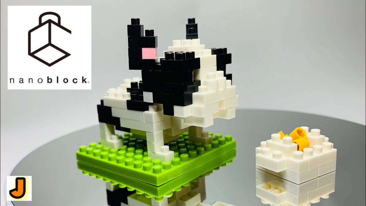 ナノブロック フレンチブルドッグ パイド 犬 組み立て / nanoblock French Bulldog Pied NBC_050  build