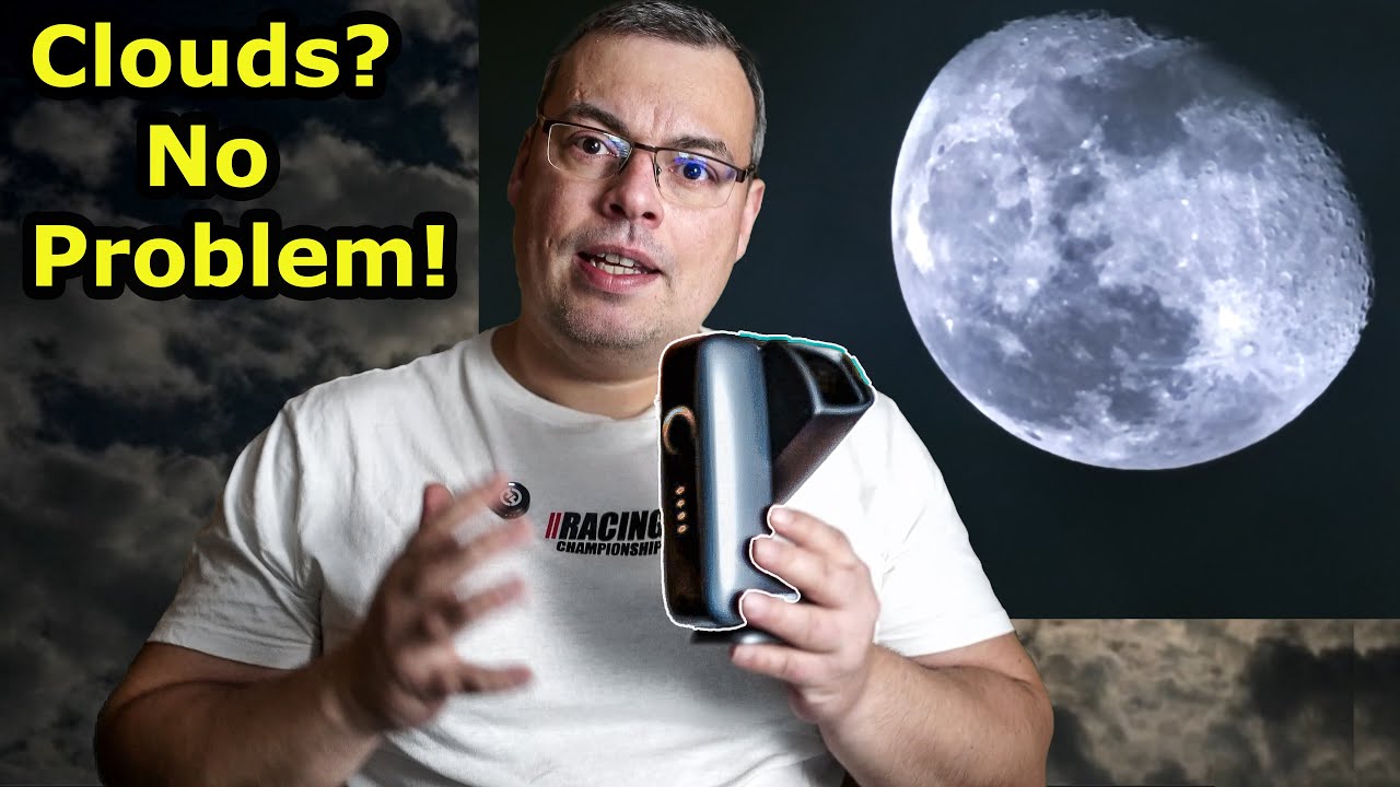 Новая функция автоматической экспозиции DWARF Mini просто невероятна — тест съемки Луны сквозь об...