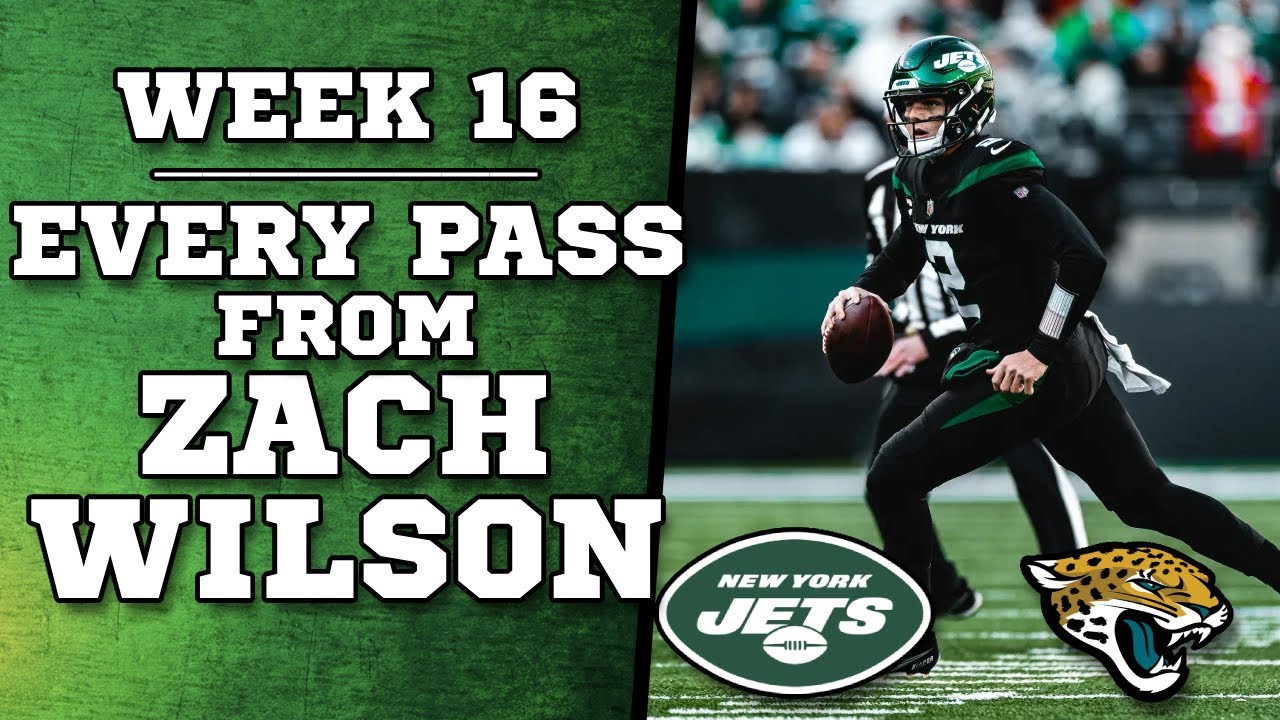 Zach Wilson Highlights - Week 16 - Every Pass vs Jaguars