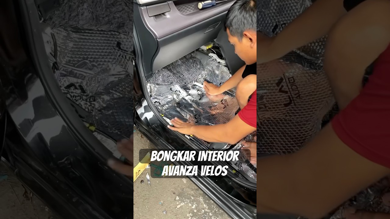 TOYOTA AVANZA dengan pasang peredam salah satu cara buat nyaman dan senyap kabin avanza. #peredam