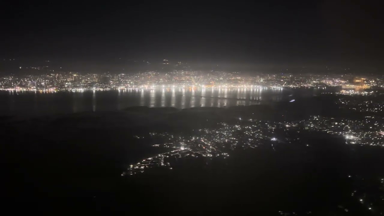 Landing mactan cebu airport at night part 2 (19 december 2025)
