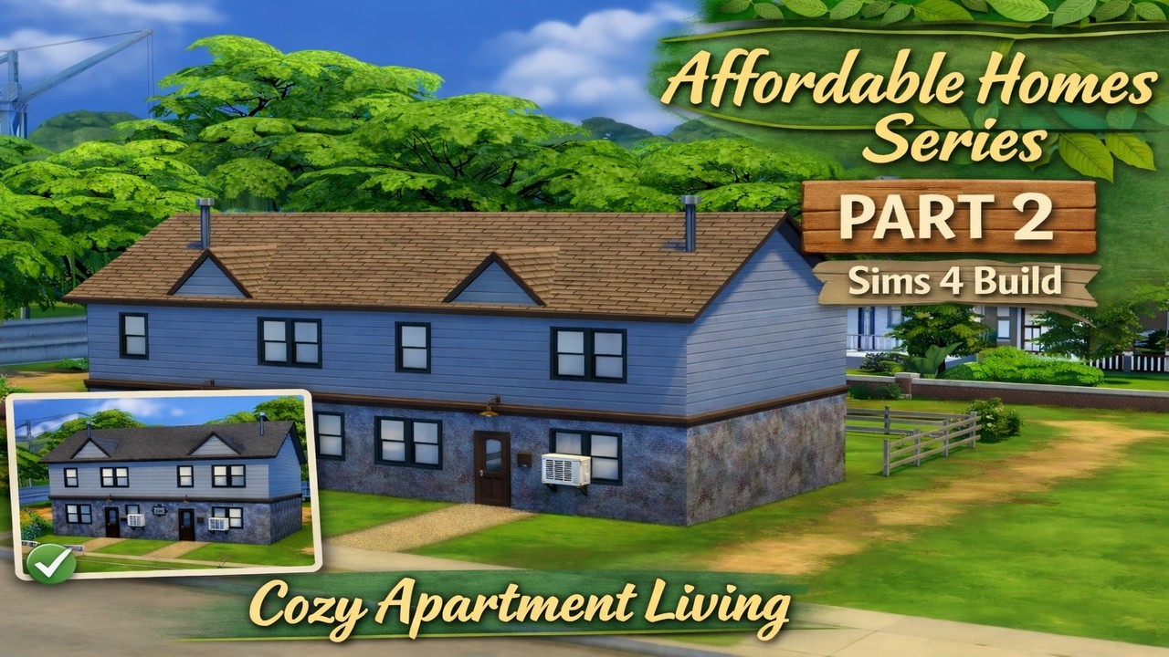 Cozy Duplex Apartments| Foundry Cove Affordable Rentals |Speed Build (Part 2)