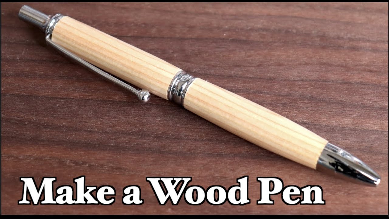 桧のペンの作り方 How to make wood pen with Hinoki