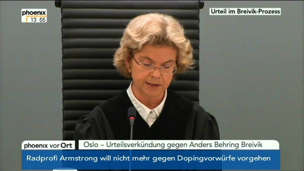 Urteilsverkündung gegen Anders Breivik vom 24.08.2012