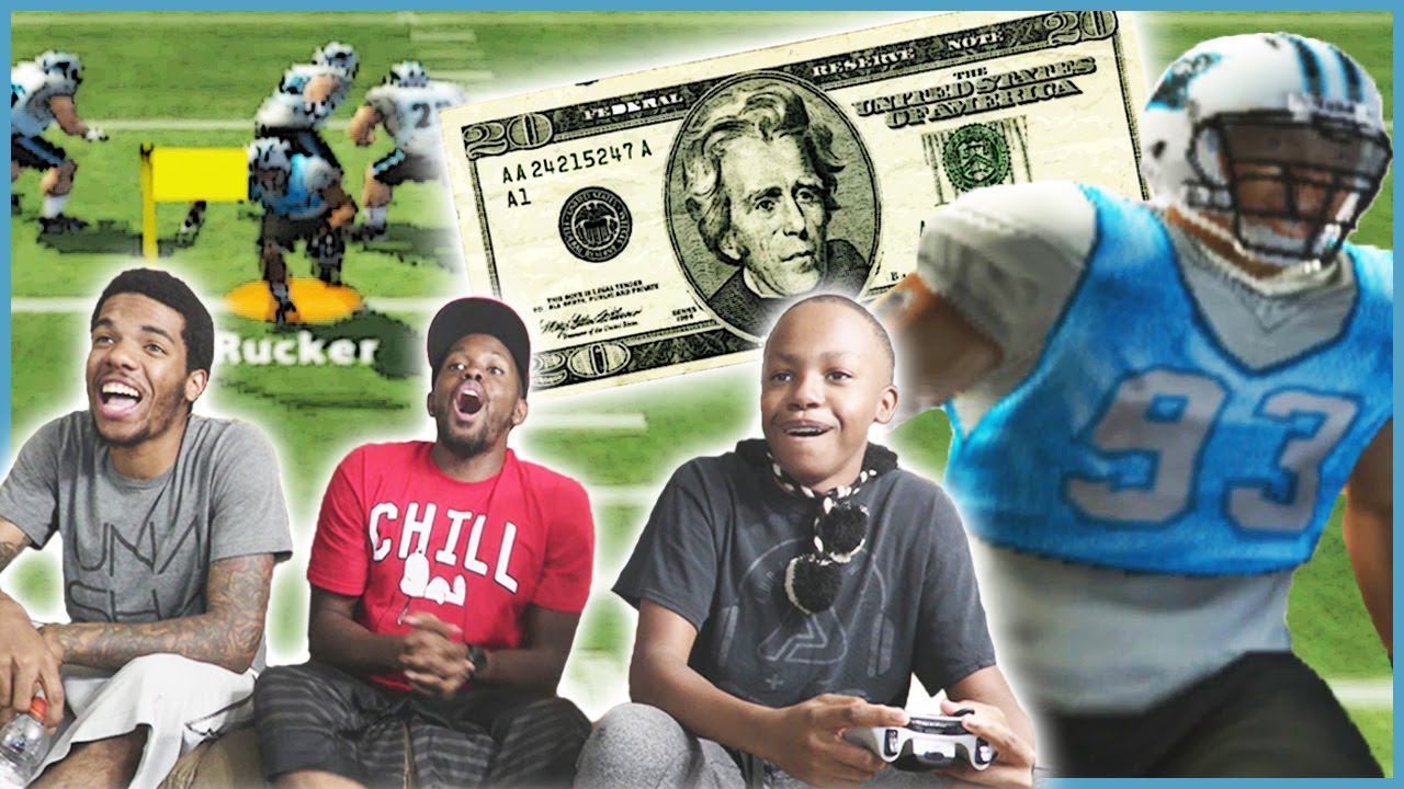 CRAP TALK LEADS TO $20 MADDEN WAGER! - Madden 05 Mini Games | Trench Fight