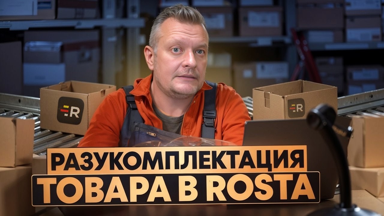 Разукомплектация товара в Rosta
