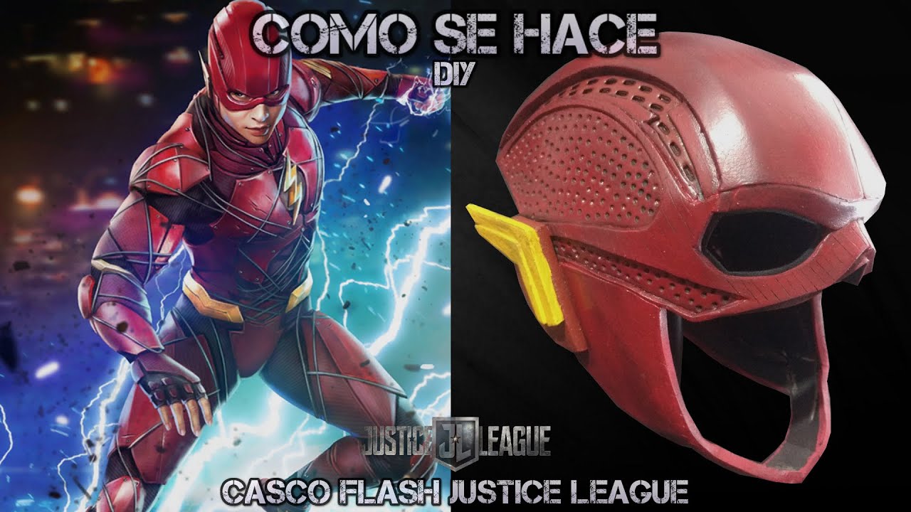 Como Se Hace: Casco Flash - Justice League - DC Comics - Goma Eva - DIY