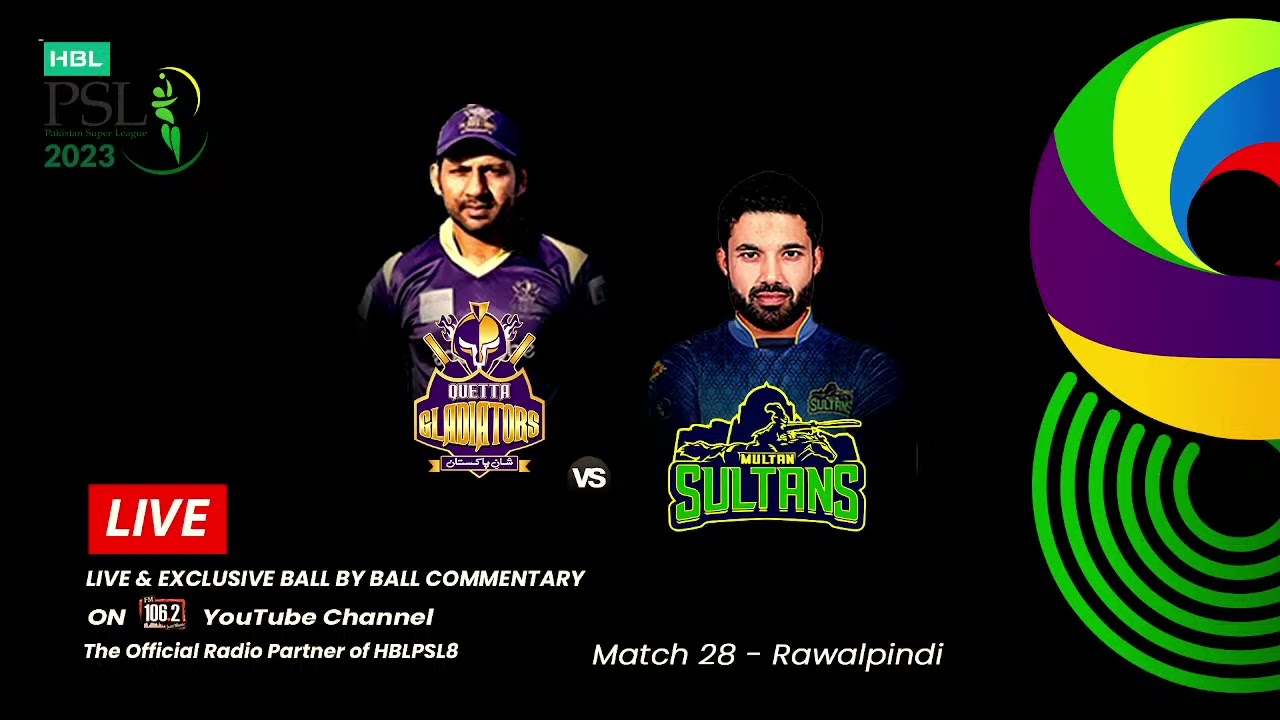 FM1062 LIVE | HBL PSL 8 2023 Match 28 | MS vs QG | LIVE CRICKET COMMENTARY | Mar, 11th 2023