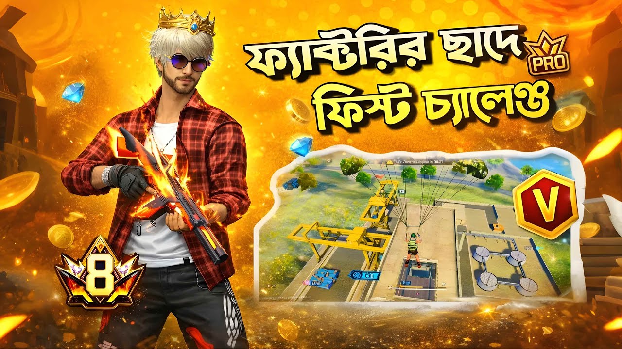 🔥 ফ্যাক্টরির ছাদে নেমে ফিস্ট দিয়ে ৭ কিল + বুইয়া করলে 💎 ১০০ ডায়মন্ড গিফট! 😱👊