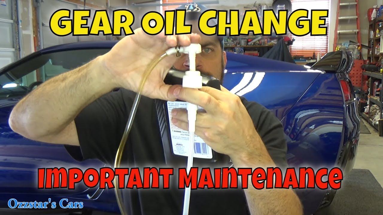 Corvette Rear Differential Gear Oil Change C7 Stingray Grandsport Z06