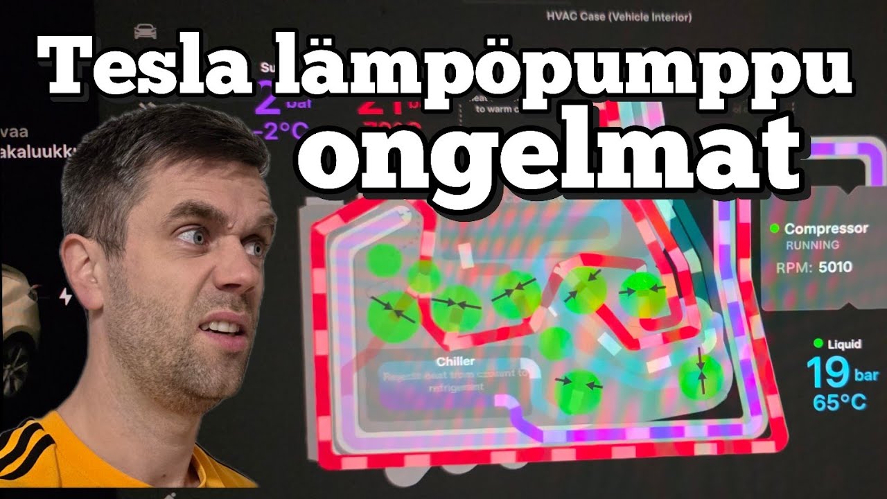 Tesla Lämpöpumppuongelmat. Joulukalenteri luukku 22