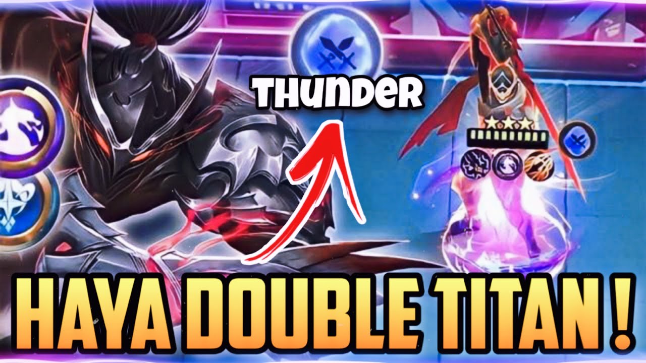 HAYABUSA DOUBLE TITAN ! COMBO META PUSH RANK MAGIC CHESS UPDATE TERBARU 2023