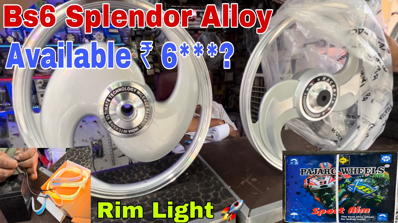Splendor Bs6 Modified !Big S Dsign Alloy Wheel ✅ price 5999₹ karnal Market || अब होगी Bike Modified