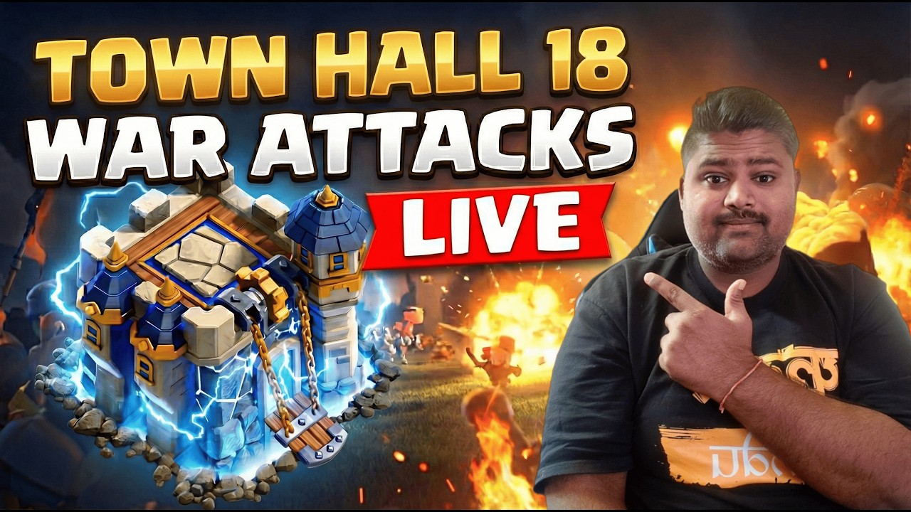 TH18 WAR HITS & Base Reviews LIVE😱Clash of Clans Live