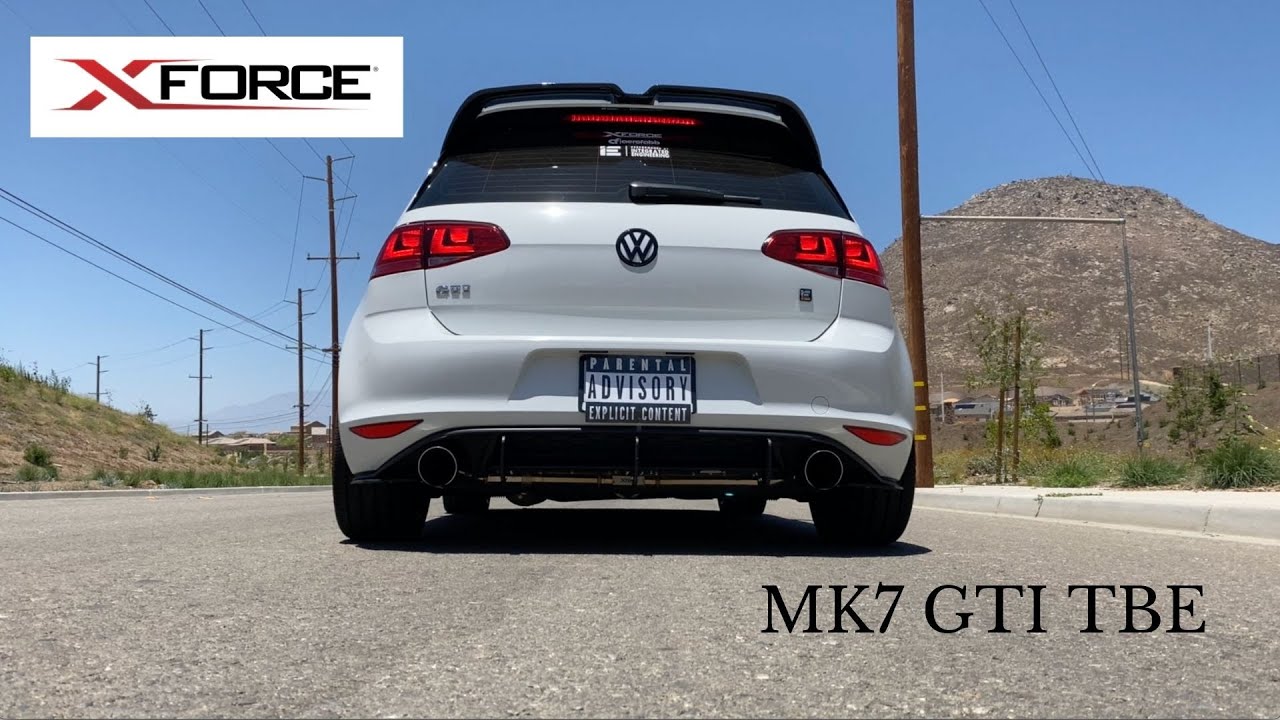 MK7 GTI XForce Turbo-back Exhaust w/ Varex Muffler - PURE SOUND
