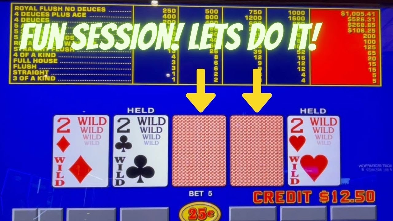 Video Poker: Deuces Wild Bonus Poker Progressive Session!