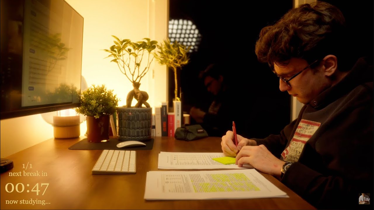 1-HOUR | Study With Me | No break, Deep work, No music