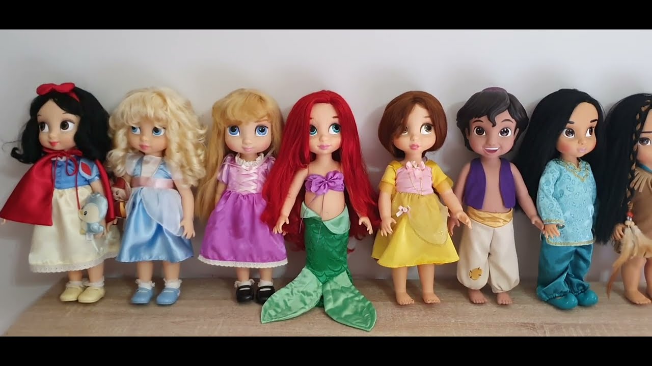 Mu&ntilde;ecas Disney animators Doll animators bonecas disney animators rapunzel ariel moana