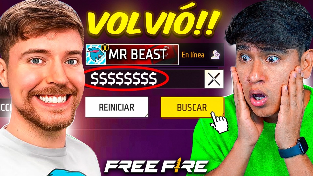 MR BEAST VOLVIO FREE FIRE!!😱 KreckGamer