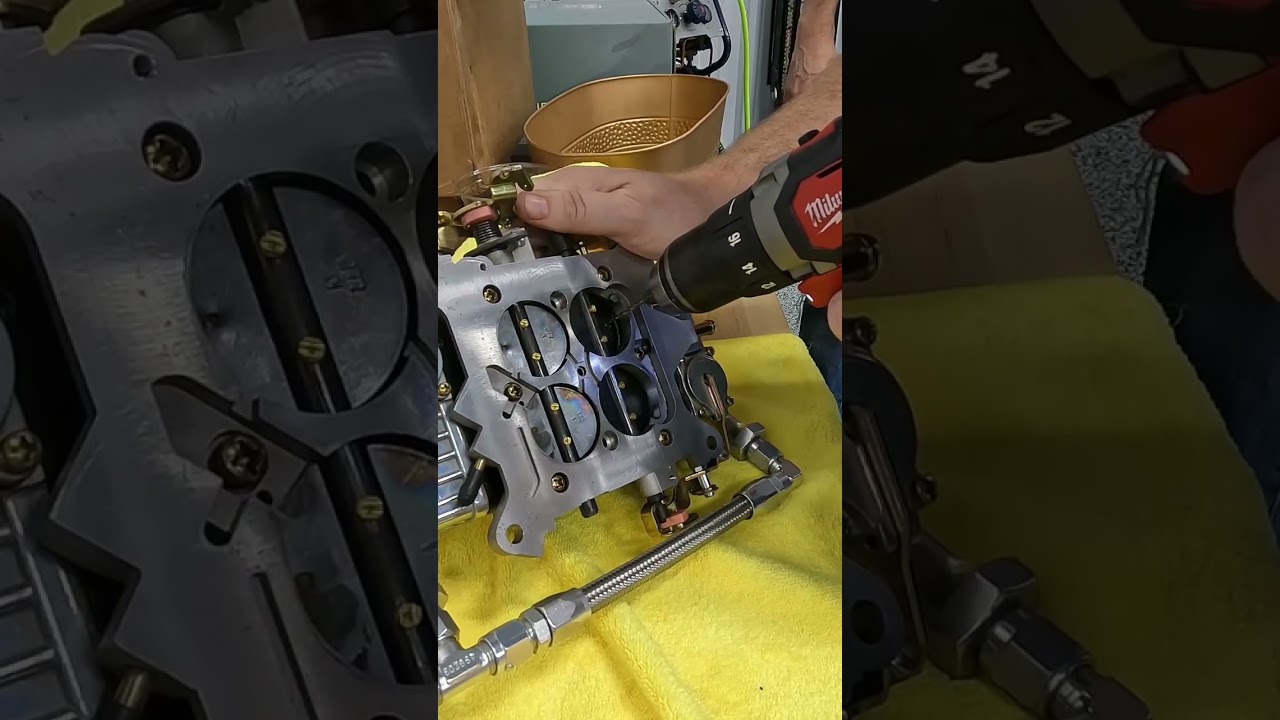 Drilling holes in the butterflies to improve the idle for a big cam #holleycarb #carburetor #diy