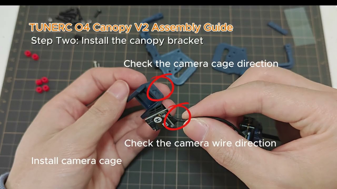 TUNERC DJI O4lite v2 Canopy Assembly Guide