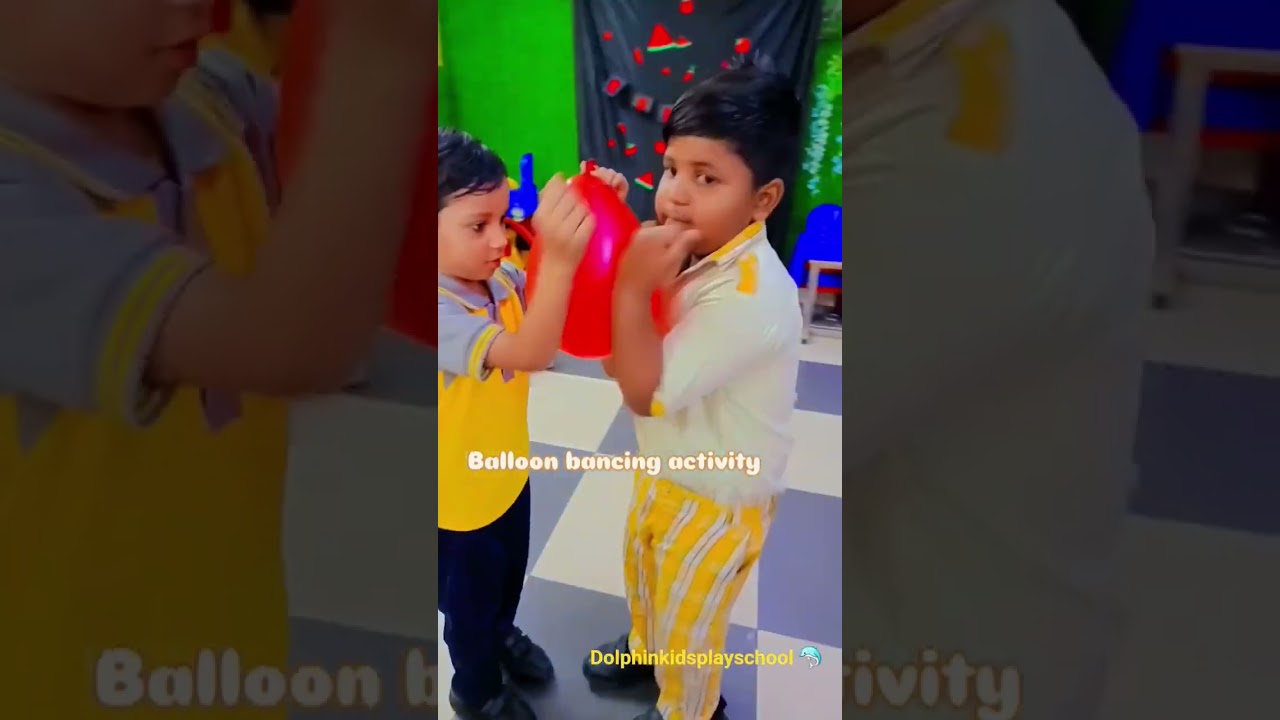 Ballon balancing activity 🎈#dkps #schooltime #schoolactivity #balancingactivity