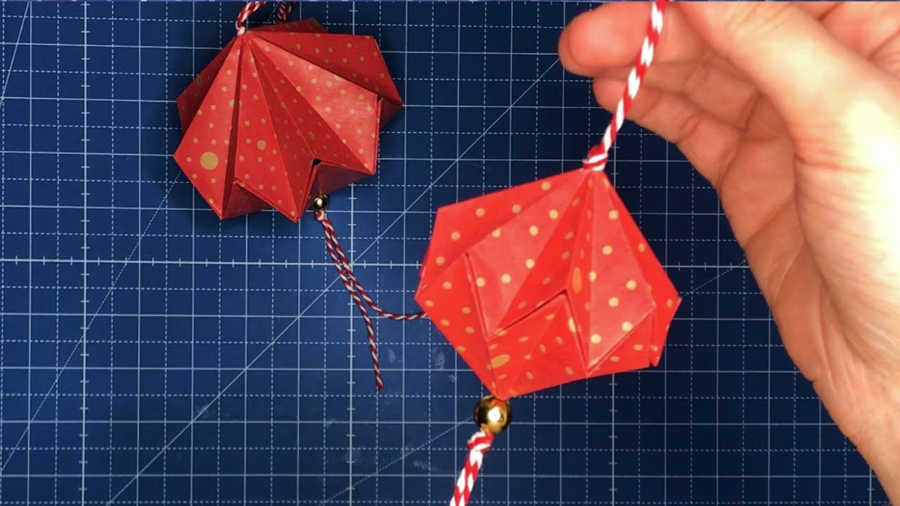 Origami Lampion | DIY Paper Lantern | Papier Lampion | Origami Diamant | Chinese Lantern